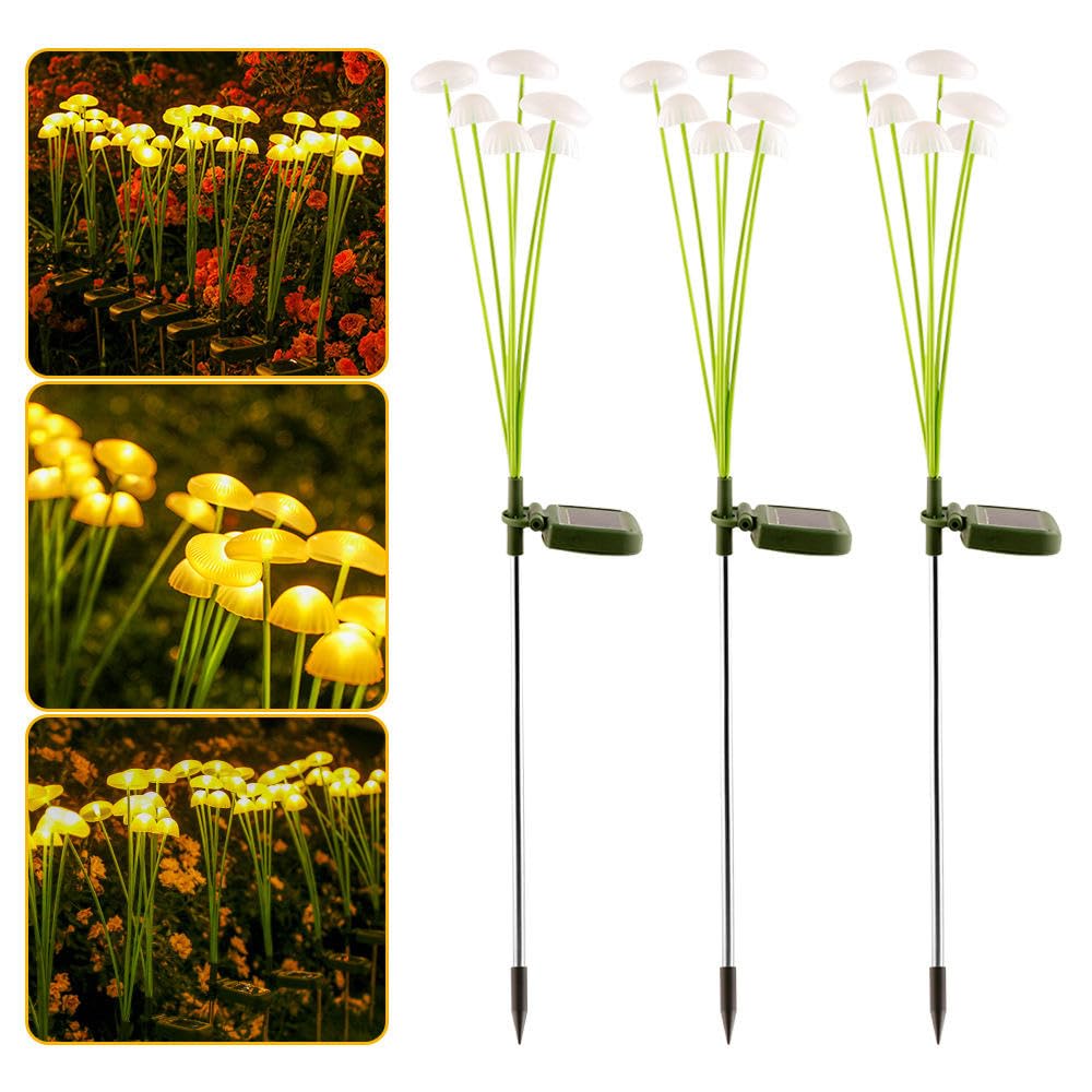 Led Lights for Garden, Outdoor Waterproof, LED Solar String LEMP with 8 Lighting Modes, Garden Decor for Outside, Pathway Light for Fence, Patio, Yard (Warm White) | Pack of, 1-image-35