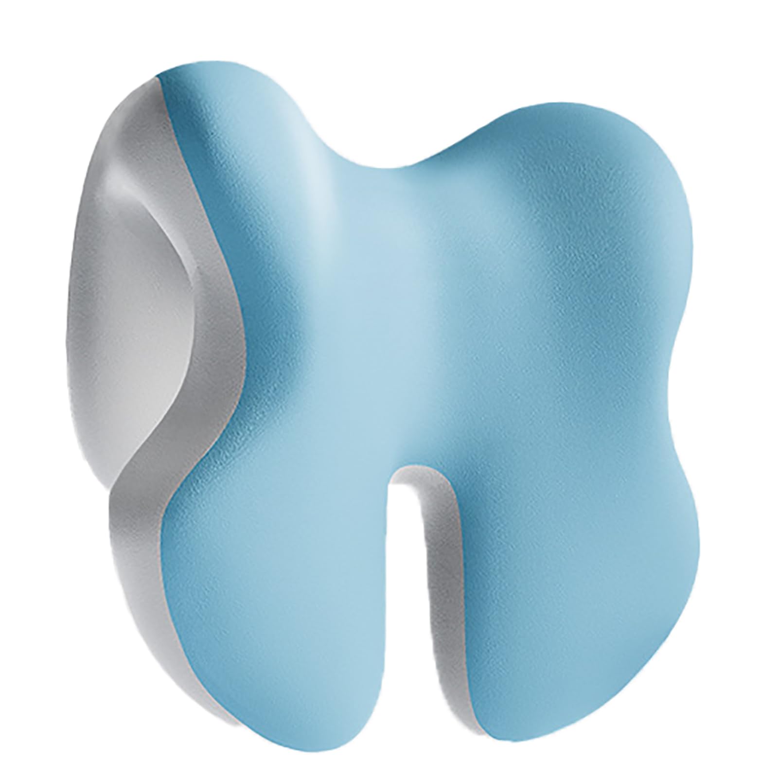 Oreiller de couchage latéral contre les douleurs cervicales en mousse sans pression Blue-Gray