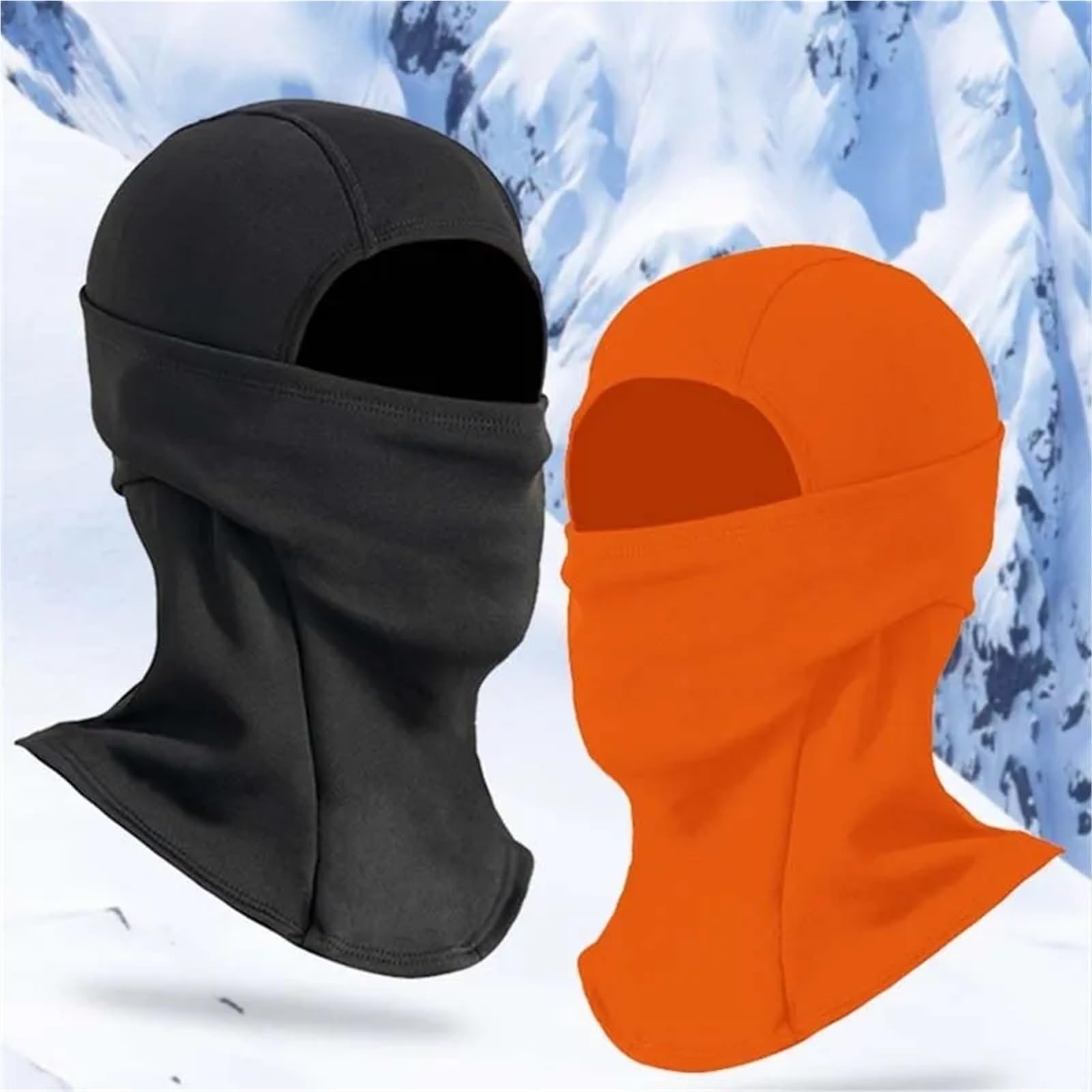 2 pièces cagoules hiver cyclisme tête de Ski en plein air chaud velours sport vent et froid Protection du visage moto depuis masque conduite pour Cyclisme