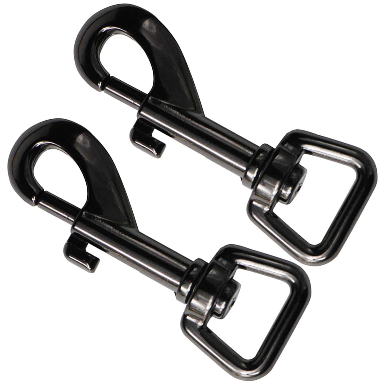 Carabiner Hook Large with Rotating Head Set of 2 Carabiner Swivel Spring Hook for Dog Leash Dog Collar, Bag Strap, Key Ring - Image 2