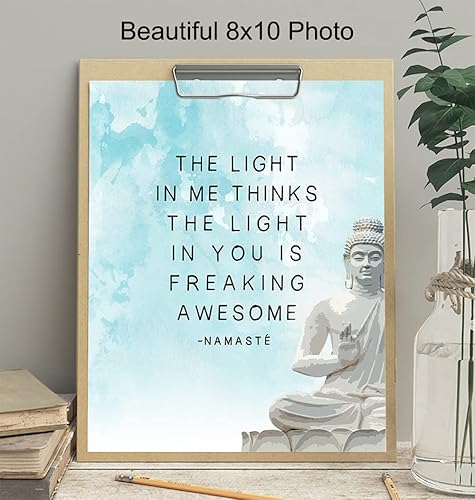 Miniatura 4 de Zen Decor - Buddha Wall Art for Spa or Yoga Studio - Spiritual Meditation Gift for New Age Buddhist, Buddhism Fan - Wall Decoration for Living Room,