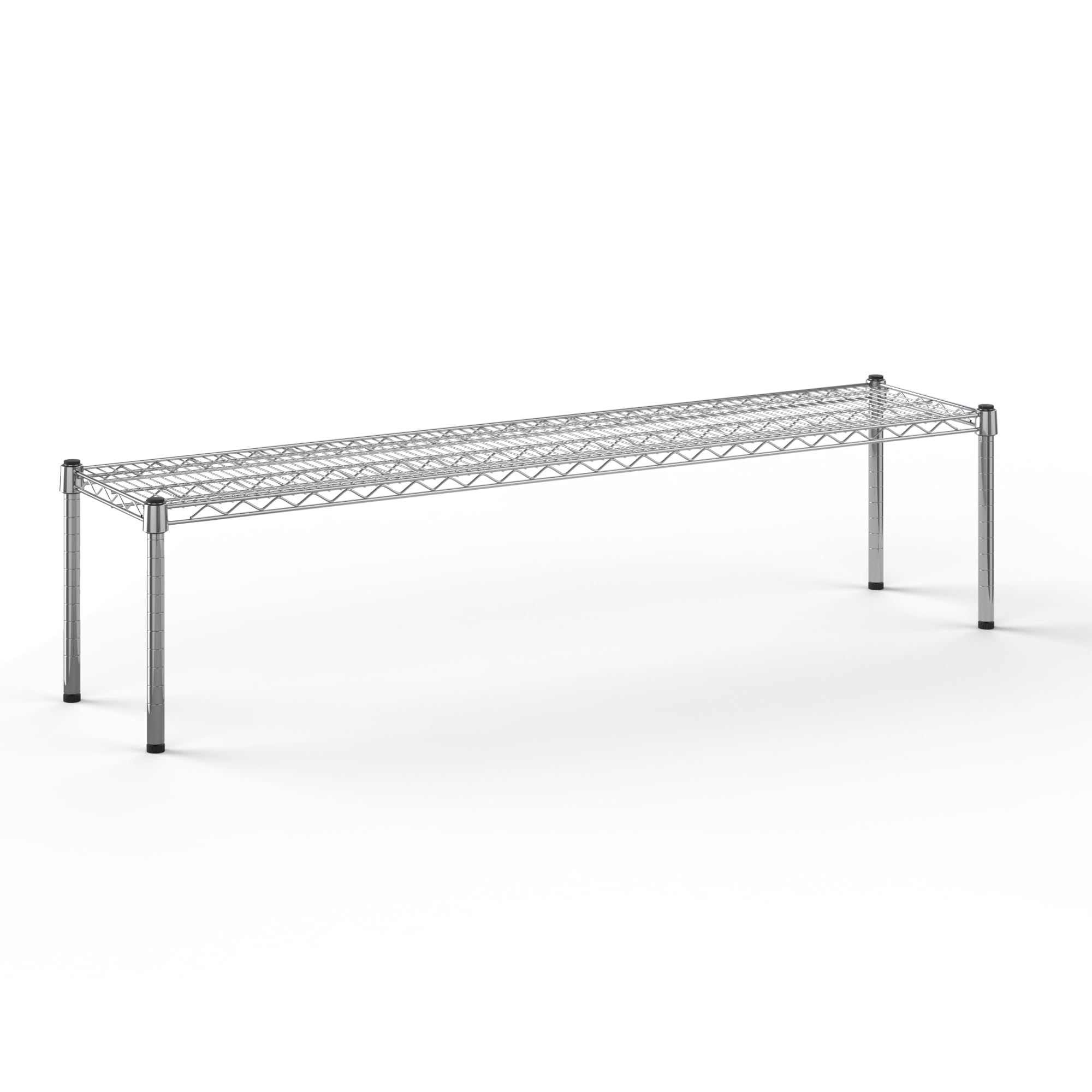14" Deep x 60" Wide x 14" Height Wire Shelving Kit | 1-Tier | NSF Commercial Storage Rack Unit