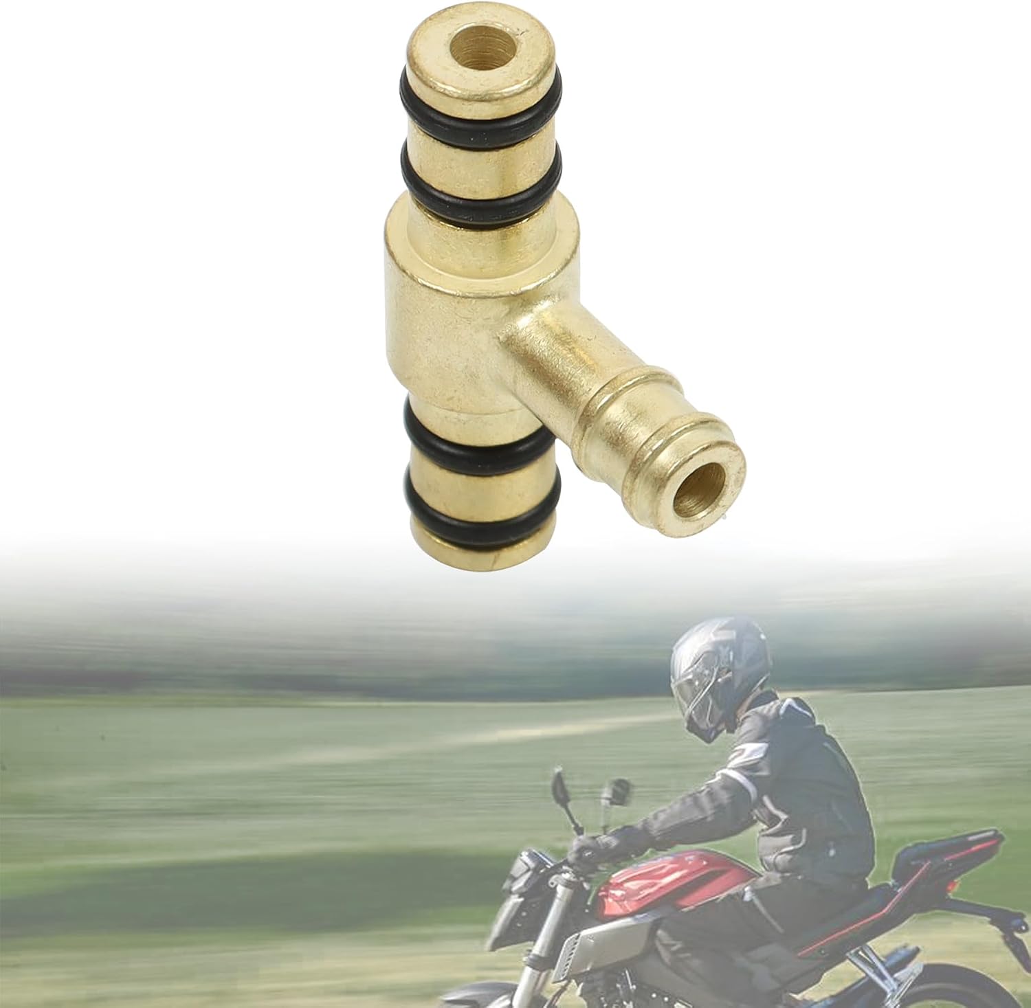 ALL-CARB Carb Carburetor Fuel Tee Fitting Replacement for Yamaha FJ600 XJ700 XS750 XS1100 2H7-14988-00