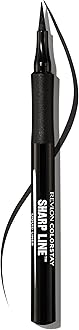Revlon Liquid Eyeliner Pen by, ColorStay Sharp Line Eye Makeup, Waterproof, Smudgeproof, Longwearing with Slim Tapered Tip, 003 Blackest Black, 0.56 Fl Oz