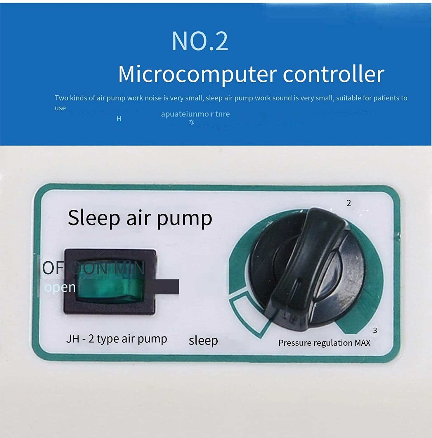 FOOJO Colchón de presión alterna Colchón de Aire antiescaras Cojín de Aire con microagujeros para Ancianos/discapacitados Prevención antiacné Almohadilla para Dormir de canción Completa