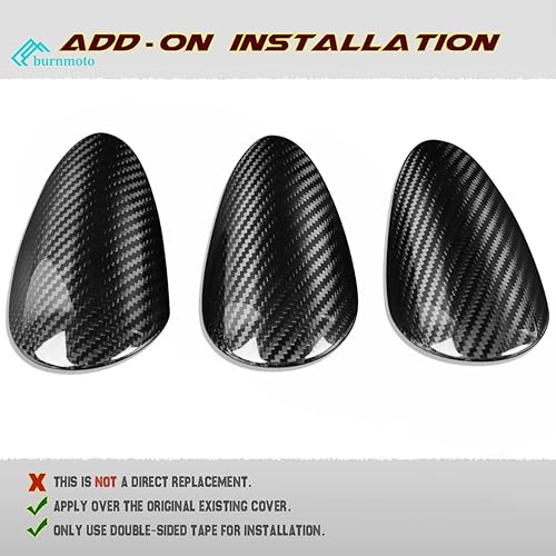 Miniatura 8 de Cubierta de fibra de carbono mejorada compatible con Nissan 370Z Speedmeter Interior Panel de salpicadero, 3 piezas