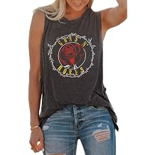 Vintage Flower Tank Top Women Summer Graphic Sleeveless Tops Tank Bohemian Cute Print Casual Summer Shirts