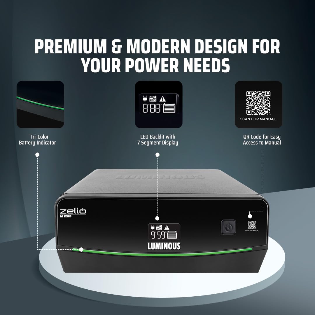Luminous Zelio M 1200 Inverter with display and indicators