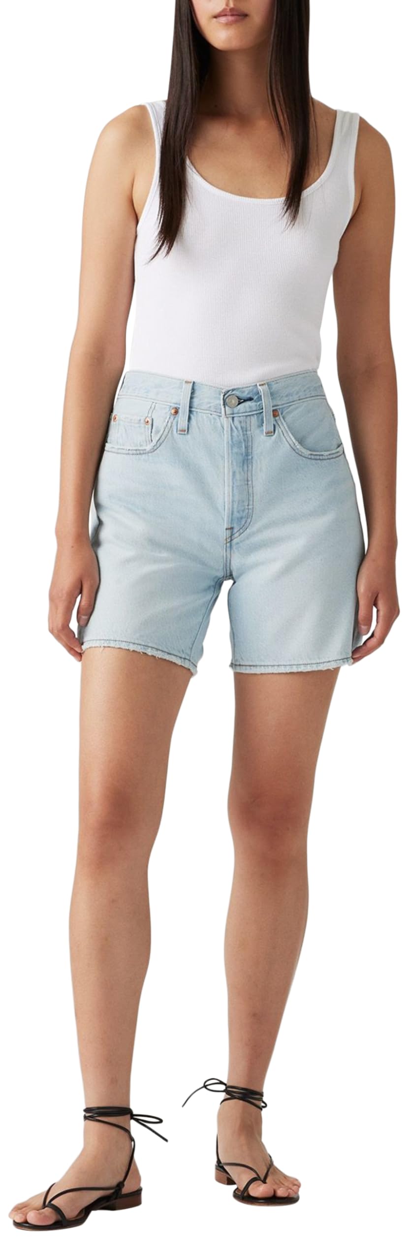 Levi's Damen 501 Mid Thigh Lightweight Shorts