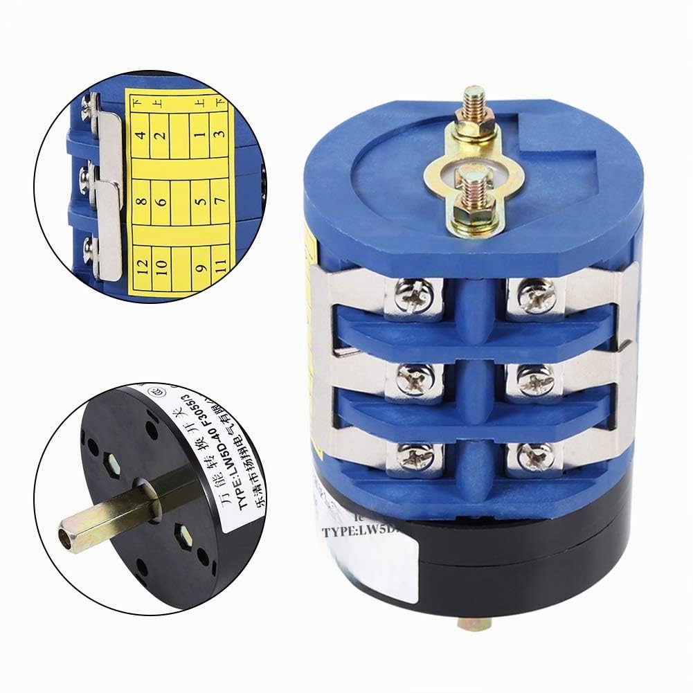 Changeur de pneu Commutateur 220V / 380V 40A Commutateur de pneu inverseur inverseur pour moteur de machine robuste