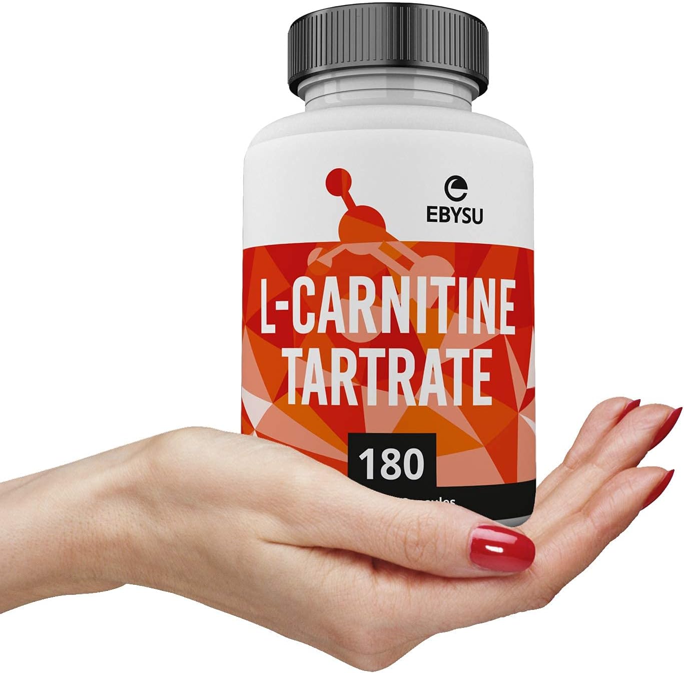 EBYSU L-Carnitine Tartrate - 180 Capsules 1000mg Max Strength Pure L Carnitine Supplement : Health & Household