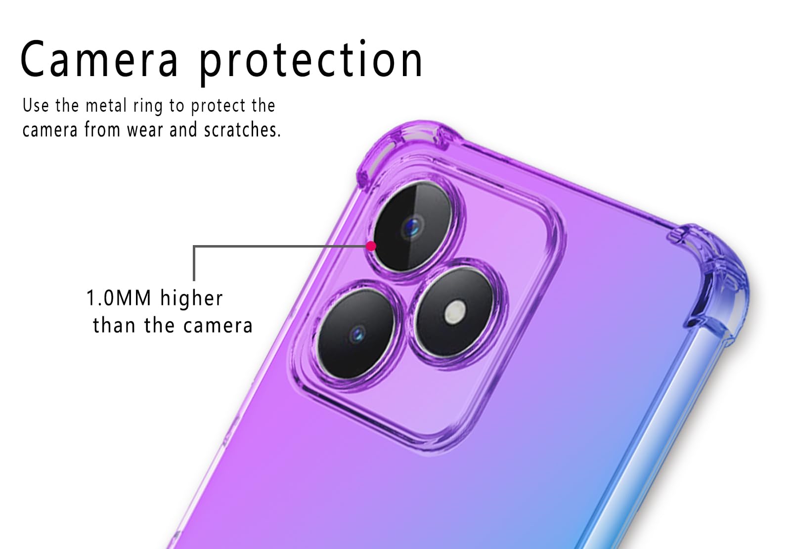 GOGME Cover per Realme 9i, Custodia in TPU a Gradiente Colori
