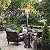 COSTWAY Patio Heater, 50,000 BTU Propane Heater with Drink Shelf Tabletop, Wheels, Simple Ignition System and Base Reservoir, Standing Outdoor Space Heater for Home Residential Commercial (Copper)