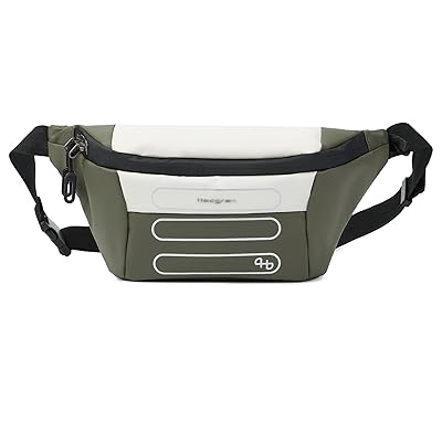 Hedgren Visit Cross Body Handbags Vaporous Grey/Olive, Polyester