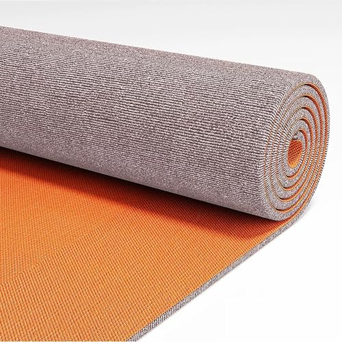 9mm (0.35in) Thick Soundproof Carpet, Cuttable Non-Slip Washable Area Rugs, Noise Reducing Large Floor Mats for Full Coverage, Hallway, Stairs, Bedroom, Office(Beige,90x500cm)
