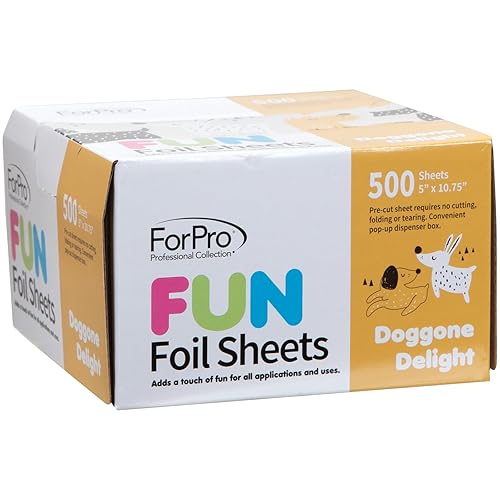 Vista 3 de ForPro Professional Collection FUN Doggone Delight Hojas de aluminio de 5 pulgadas, aluminio, dispensador de papel de aluminio emergente, láminas