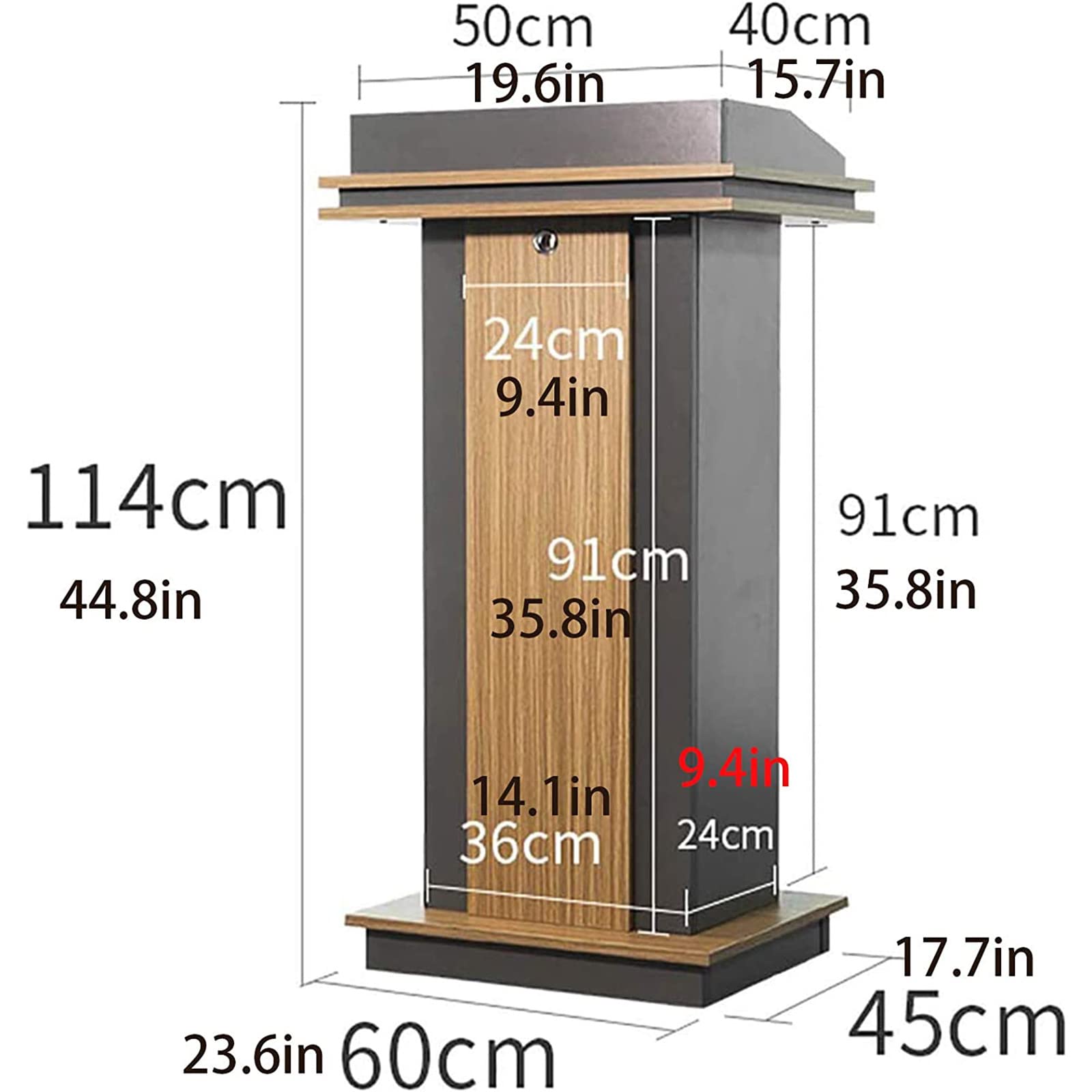 Podium Pupitre en Bois pour Formation à l'éducation à l'église, Table de Discours, hôtel, Restaurant, réception de Bienvenue, Caisse enregistreuse, Banquet Scolaire