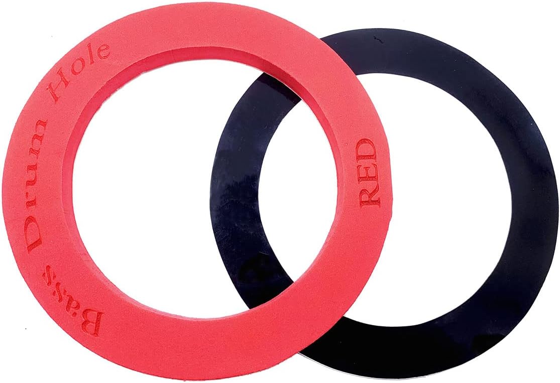 TUOREN Bass Drum Port Hole Protector Ring for Enhances
