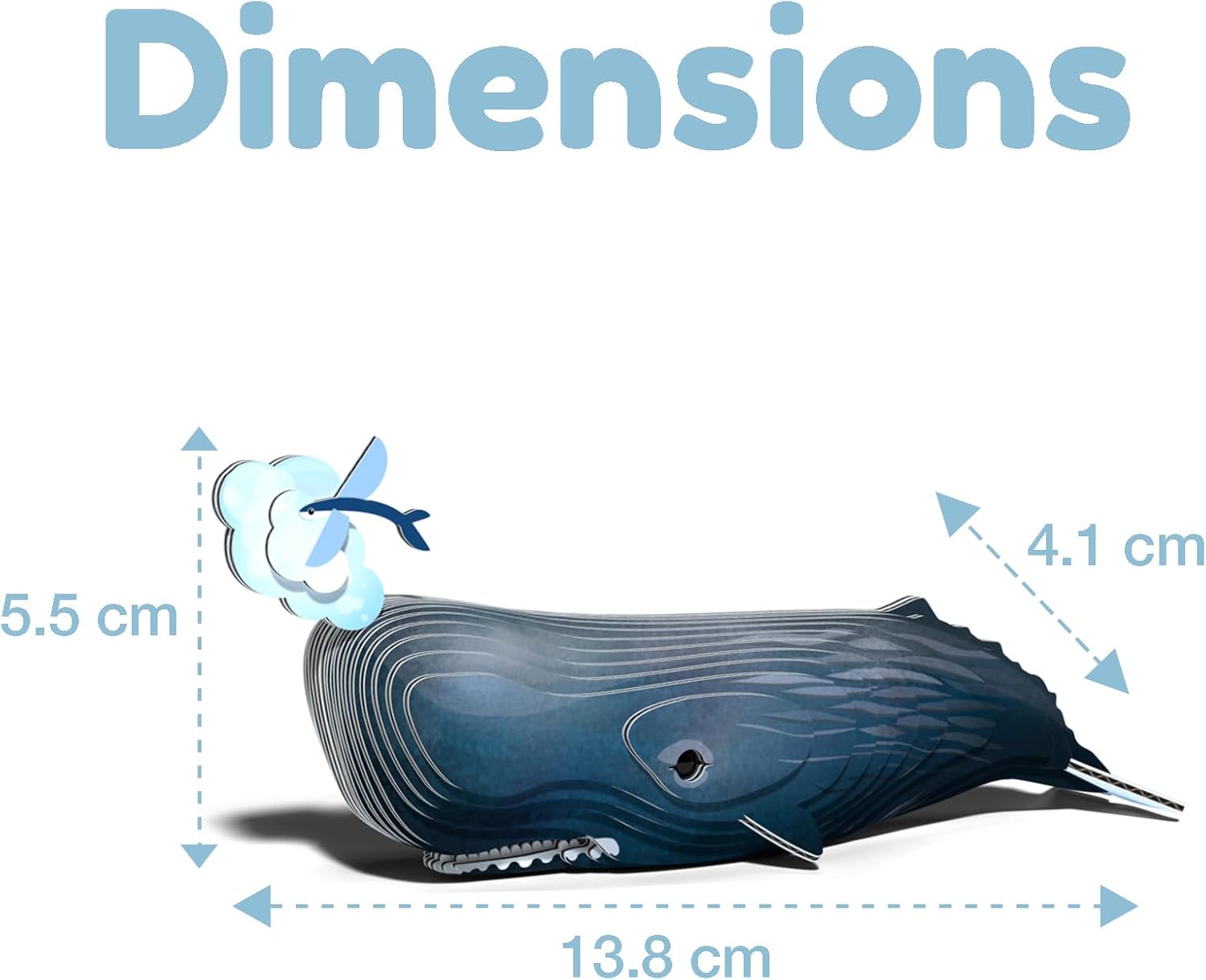 EUGY 092 Sperm Whale Eco-Friendly 3D Paper Craft Puzzle