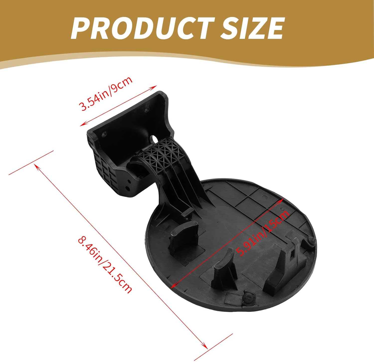 Anxingo 69510-0U000 Fuel Door Panel Gas Cap Cover, Replacement for Hyundai Accent Sedan 2012-2017, Replaces 695100U000