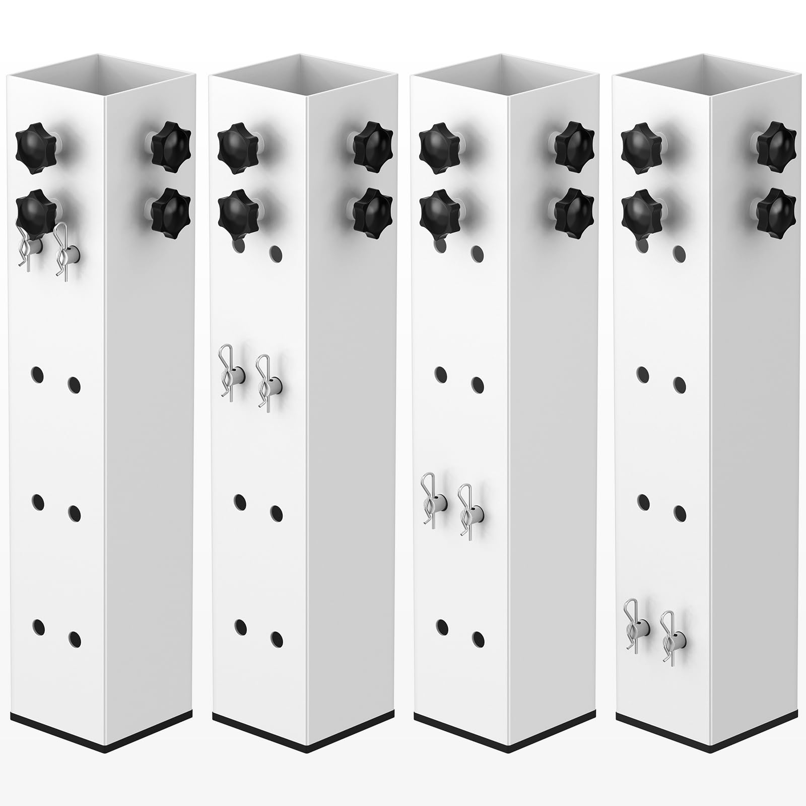 Photo 1 of FOROIRON Carbon Steel Bed Risers (4 Pack)