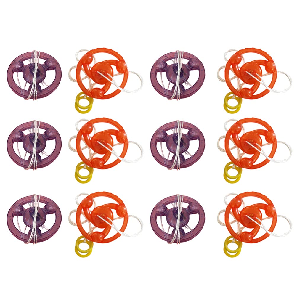 Toyvian 20pcs Gyro Toys Plastic Spinning Tops for Boys Kids Children Birthday Party Gifts