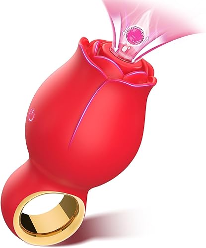 Miniatura 8 de Vibrador juguetes sexuales para adultos, juguete sexual de rosa con lengua de lamer girada de 360°, juguetes sexuales femeninos con asa, juguetes