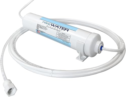 Miniatura 3 de Soporte de montaje para filtros de agua en línea (máquinas de hielo, refrigeradores, subfregadero) 2 pulgadas de diámetro con tornillo, blanco,