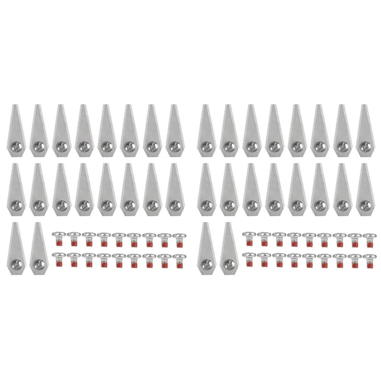 Lame di Ricambio in Acciaio Inossidabile da 18/36 Pezzi, Compatibili con Bosch, Rasaerba Robotizzato Indego 800/1000/1200/350/400/450 | 36pcs