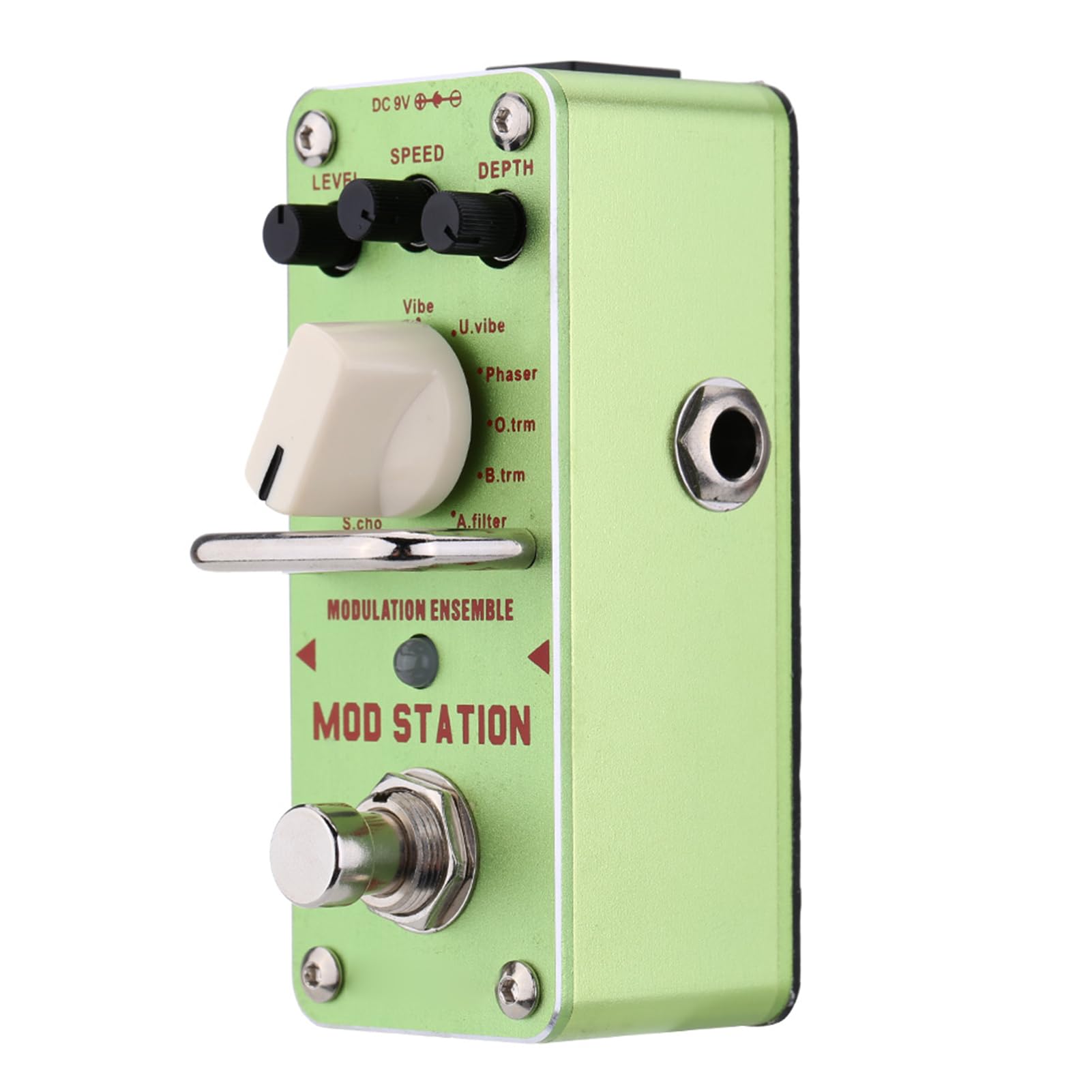 Naroote AMS-3 Mod Station Modulation Ensemble Electric Guitar Effect Pedal - Kompaktowy Mini Pojedynczy Efekt do Gitar Elektrycznych, True Bypass, do Akcesoriów Gitarowych