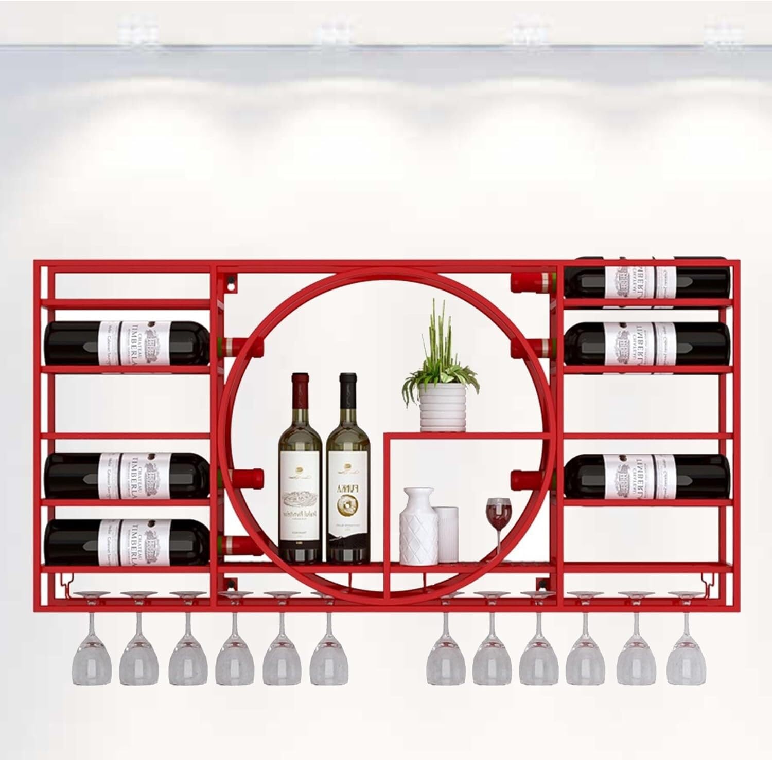 Casiers à vin empilables et étagère d'angle pour rangement de bouteilles de bar