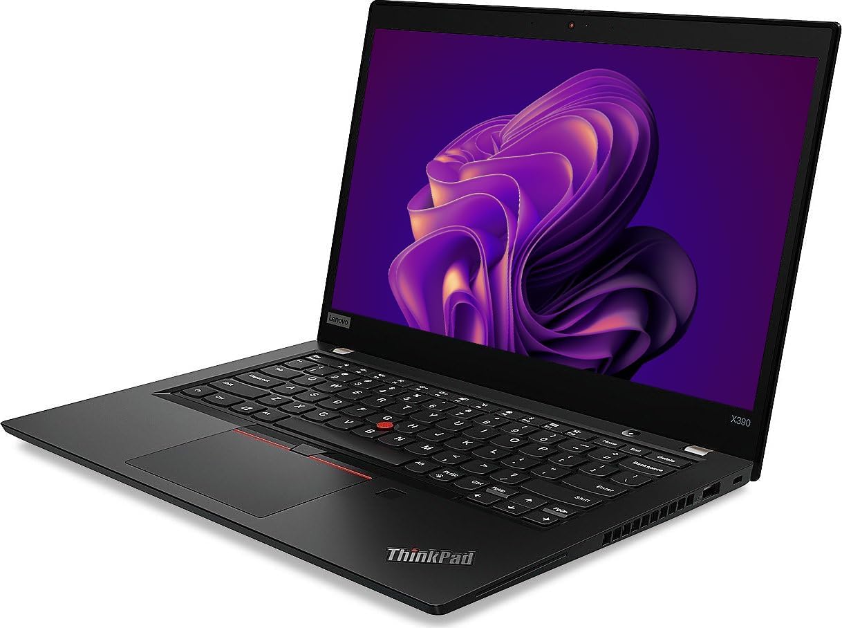 Lenovo Thinkpad X390 13.3-Inch FHD (1920x1080) Laptop, Quad-Core i5-8265U Notebook PC, 8GB RAM, 256GB SSD, Fingerprint Reader, HDMI, Windows 11 Pro (Renewed)