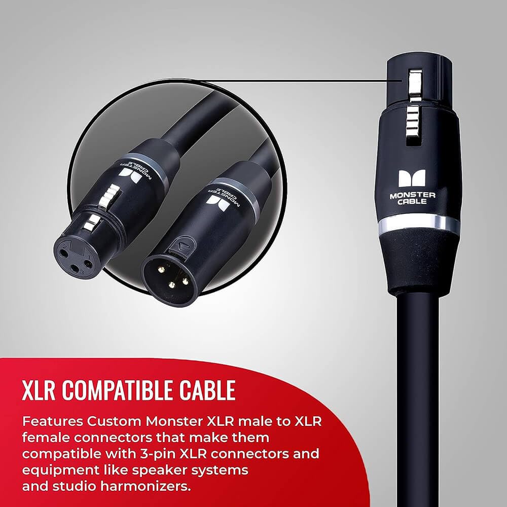 新品　プロ仕様　モンスター STUDIO PRO 1000 XLR 6m 2本 Amazon | MONSTER CABLE (モンスターケーブル) マイクコード マイク