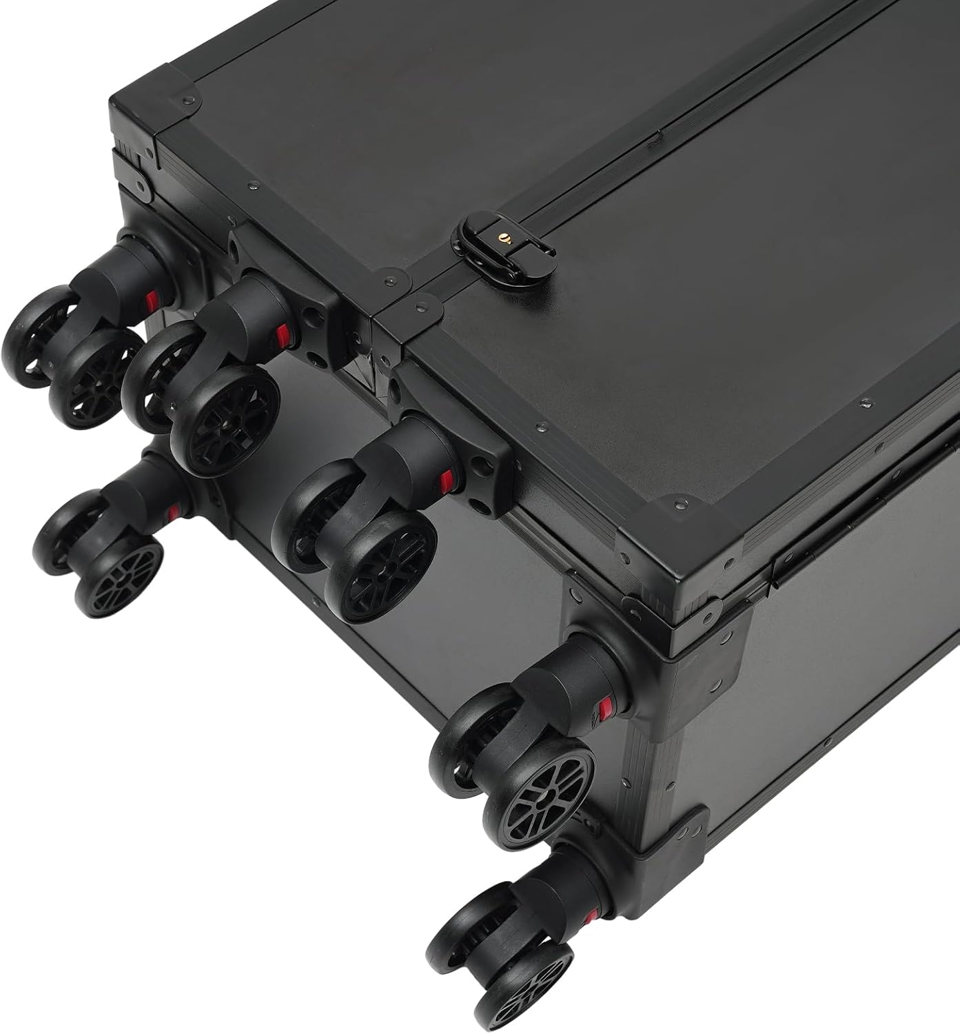 CNCEST Professional Rolling Makeup Case 4 Drawers Makeup Artist Cosmetic Train Case Hairstylist Travel Case Portable Make Up Station with Multiple Compartments & Wide Opening