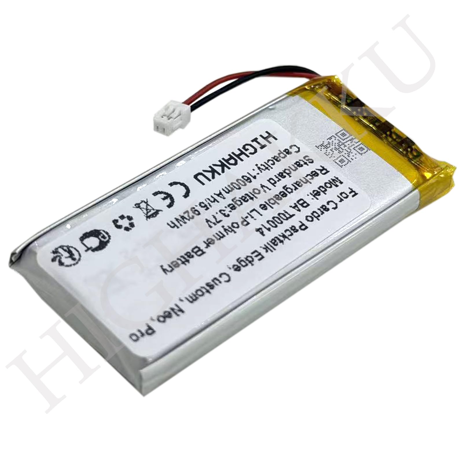 Batería de repuesto BAT00014 compatible con Car-do Packtalk Edge, Packtalk Custom, Packtalk Neo, Packtalk Edgephones, Packtalk Pro, sistema de comunicación Scala Rider Packtalk
