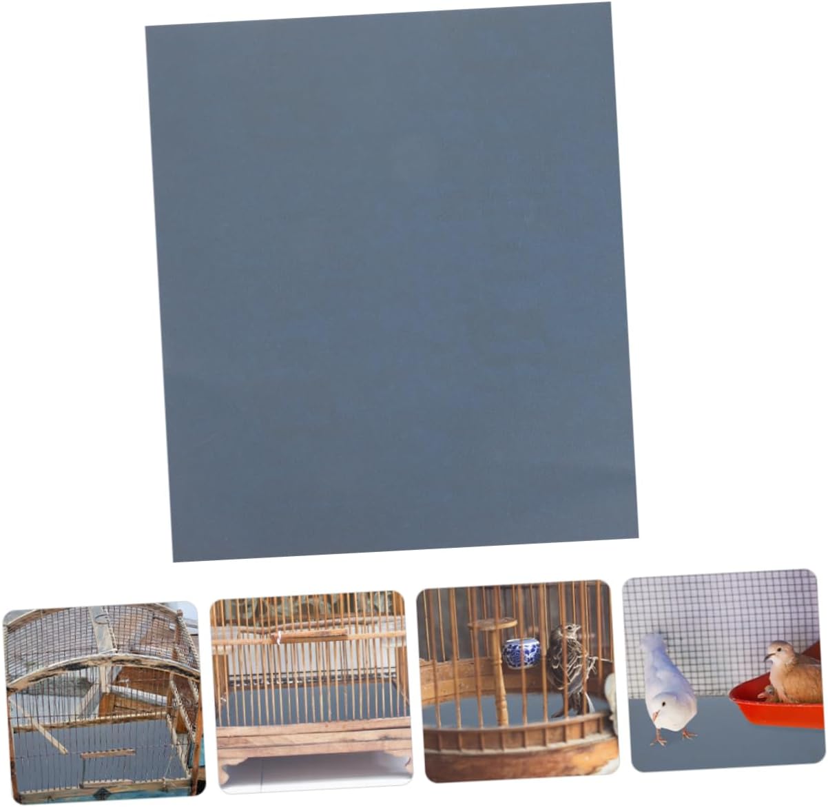 Milisten 5pcs Bird Cage Sandpaper Sheets for Trimming Replacement Liners for Parrot Cages Easy Replace Mats Random Patterns
