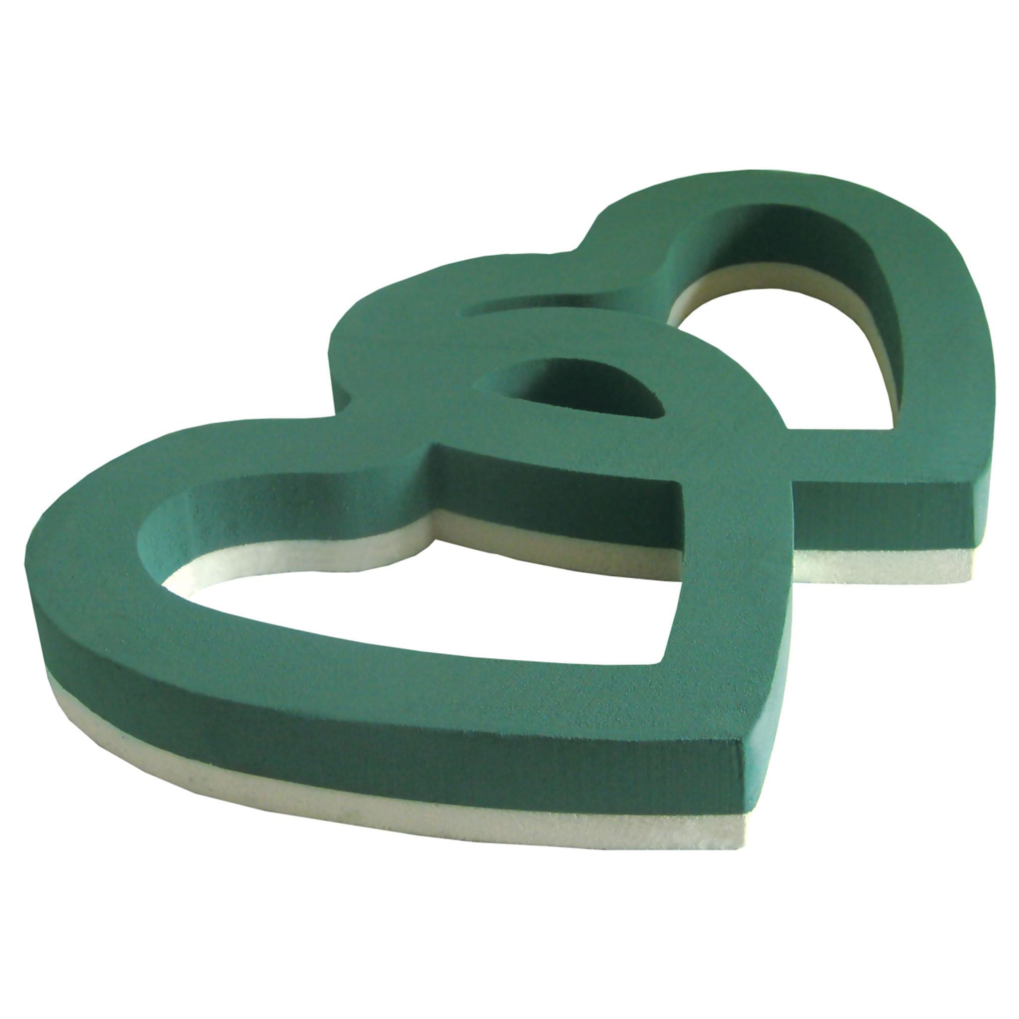 Mousse florale en cœur ajouré 58 cm de haute densité pour art floral durable