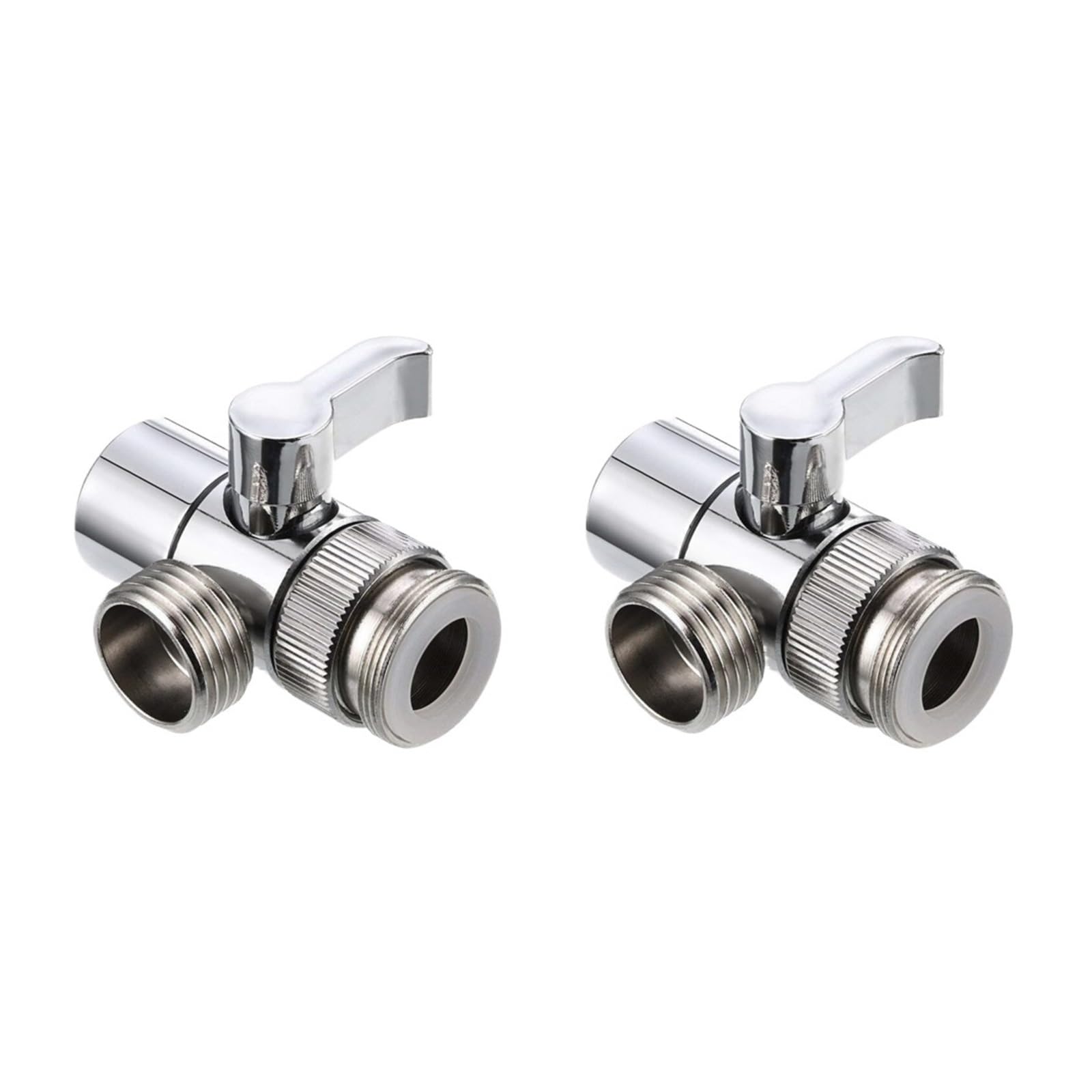 Lqrctry 2 Pcs Plastic 3 Way Shower Diverter Valve