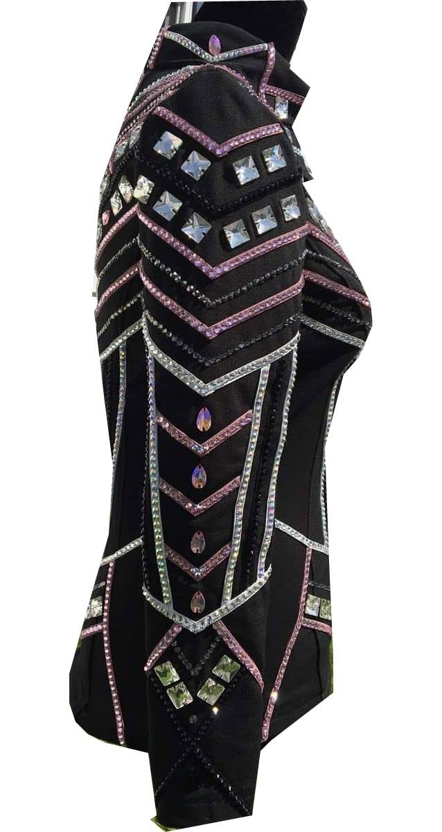 Pleasure - Chaqueta formal para equitación ecuestre occidental con almohadilla de exhibición