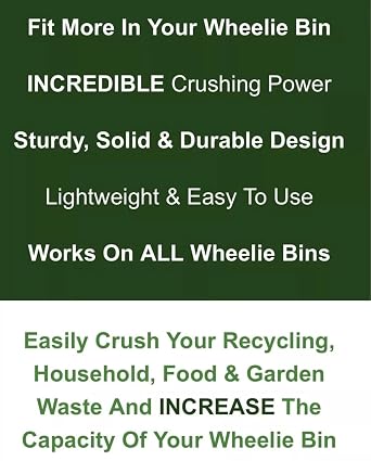 Wheelie Bin Compactor, STRONGER DESIGN - Posted Same Day,