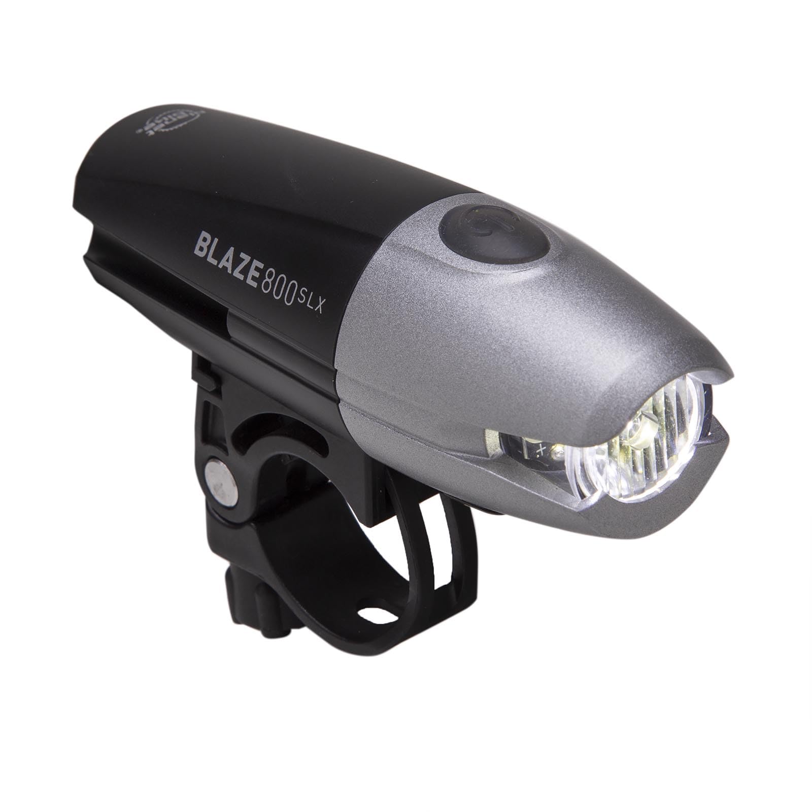 Planet Bike Blaze® 800 SLX Luz para Bicicleta, Faro Delantero Blanco con luz Lateral ámbar, 5 Modos, superbrillante hasta 800 lúmenes, Recargable por USB, Linterna para Bicicleta