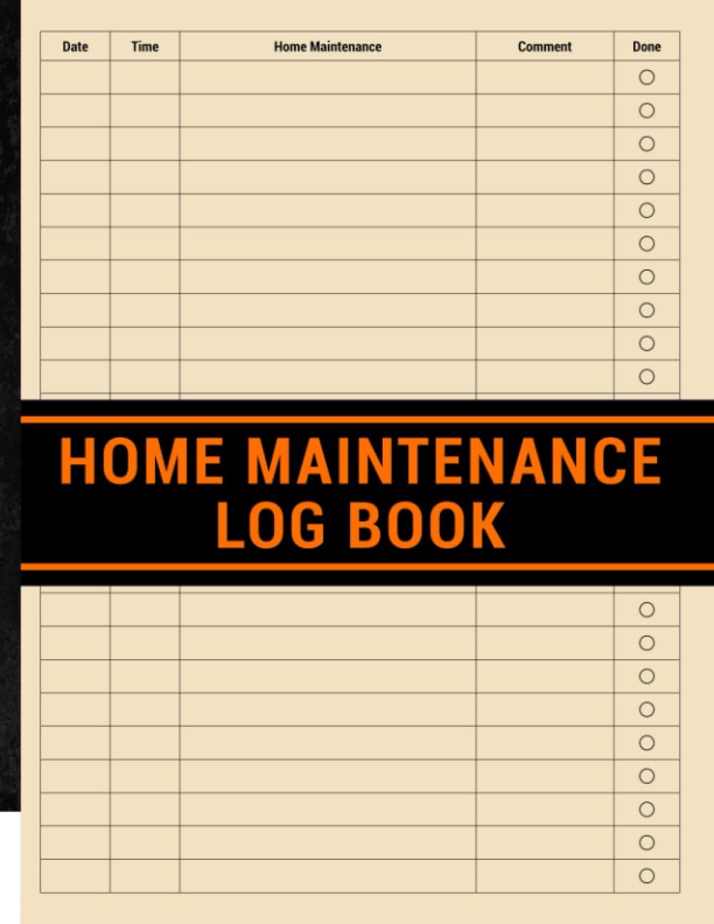 Home Maintenance Log Book: Simple Logbook for Homeowners | Plan and Record the Upkeep and Repairs for Your House | Large