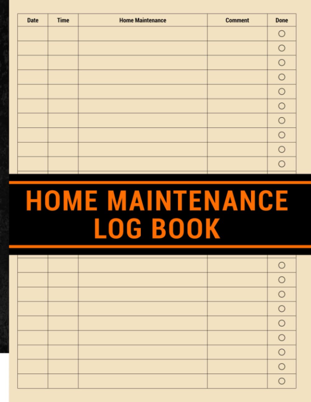 Home Maintenance Log Book: Simple Logbook for Homeowners | Plan and Record the Upkeep and Repairs for Your House | Large