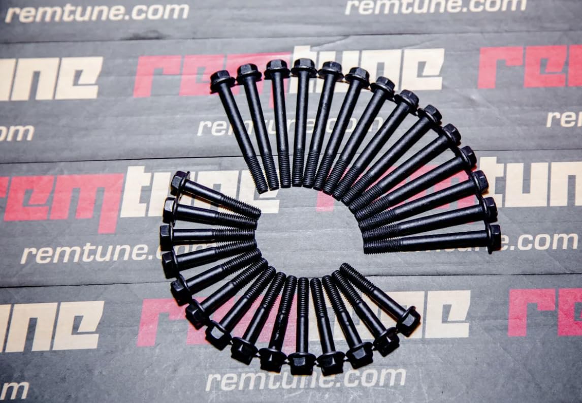 RemTune B20 B18 B18A/B Series Cylinder Non-VTEC Head Cam Cap Bolt Hardware Kit - Easy Installation - 28pcs