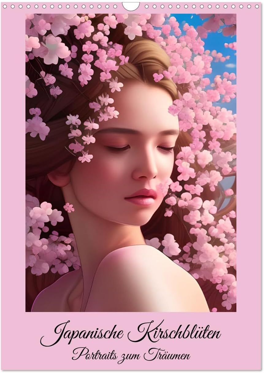 Japanese cherry blossoms - portraits for dreaming, US-Version (Wall Calendar 2026 DIN A3 Portrait), CALVENDO 12 Month Wall Calendar