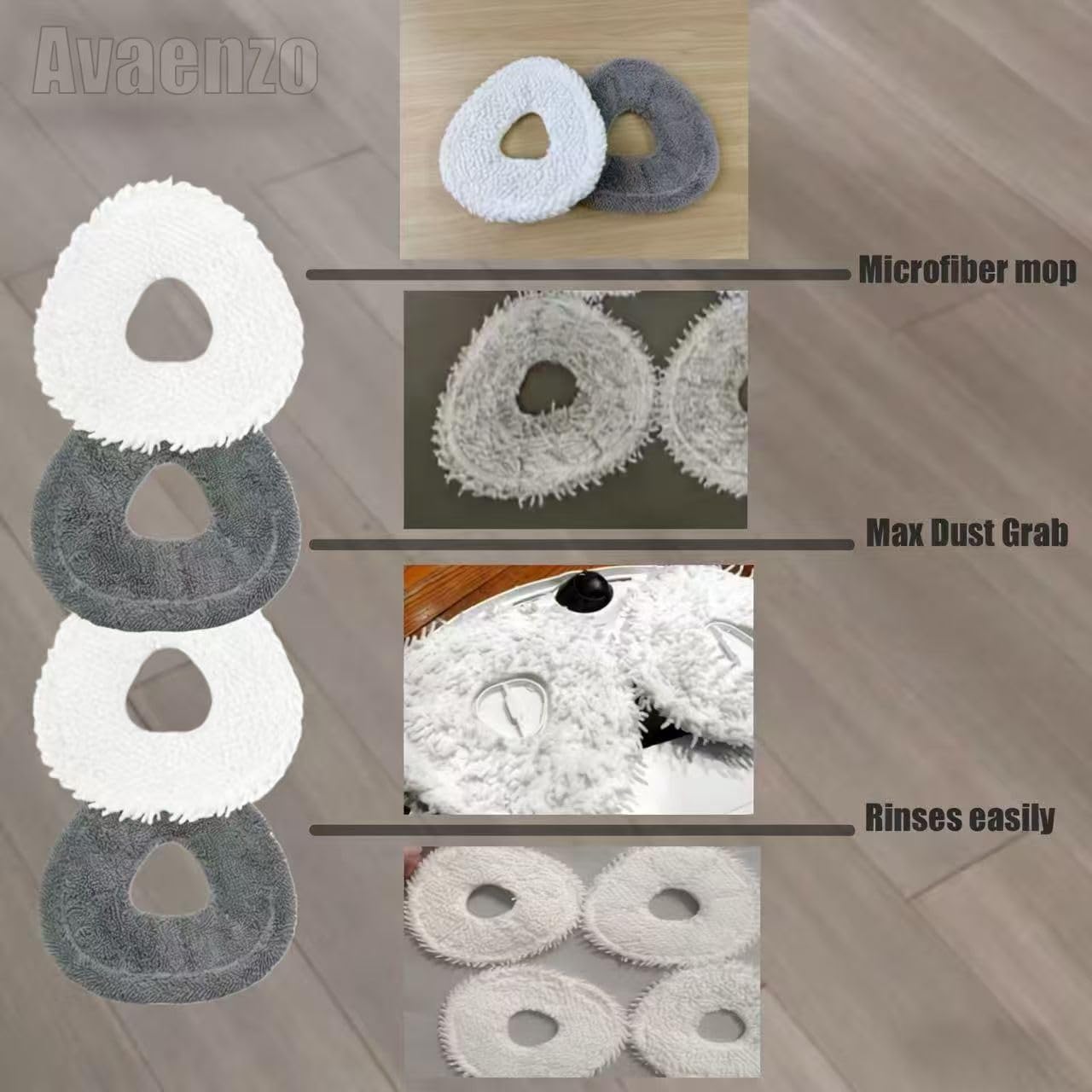 Accessories Kit for Narwal Freo Z10 Ultra/Narwal Freo Z10 Robot Vacuum Cleaner, 1 Main Roller Brush, 3 Dust Bags, 3 Hepa Filters, 4 Mop Pads, 4 Side Brushes