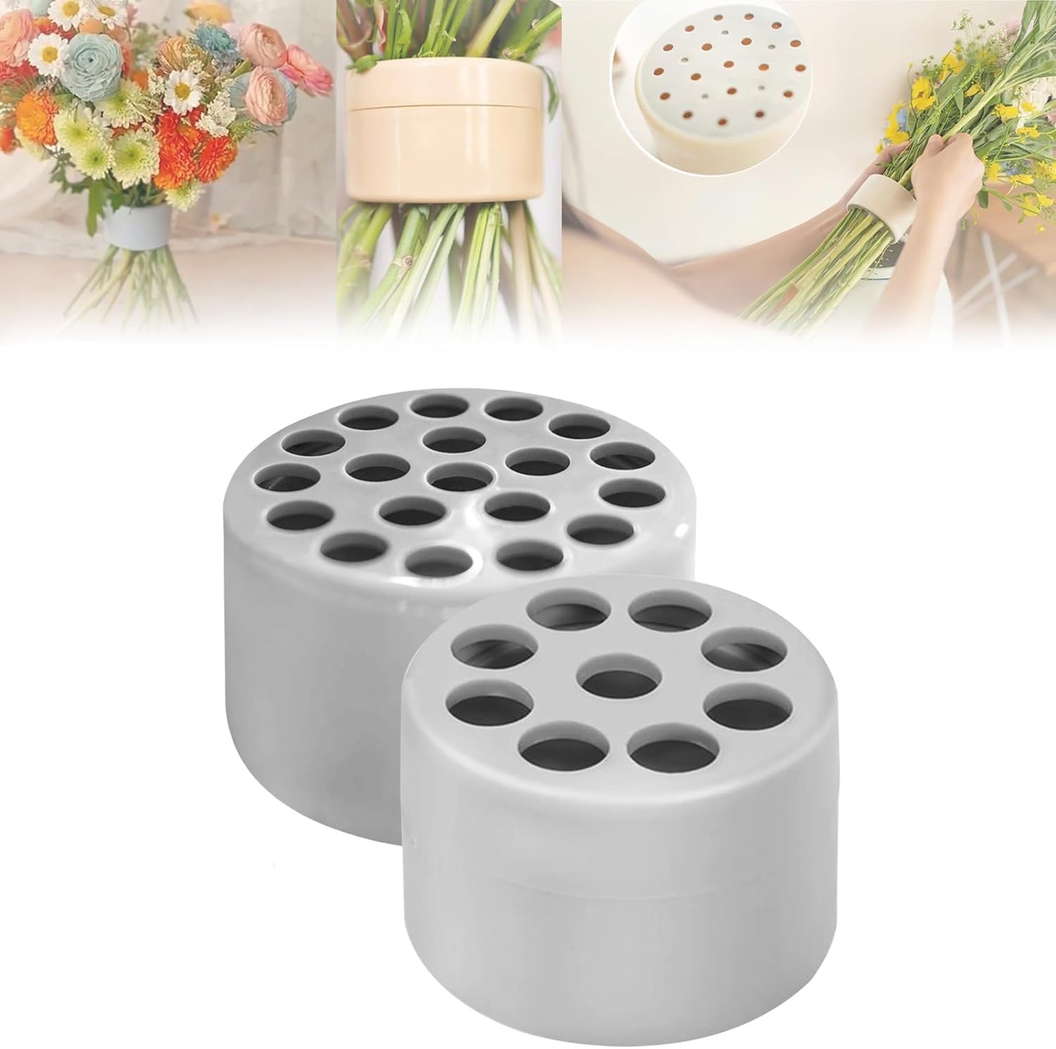 2pcs Spiral Ikebana Stem Holder, Spiral Ikebana Vase Stem Holder