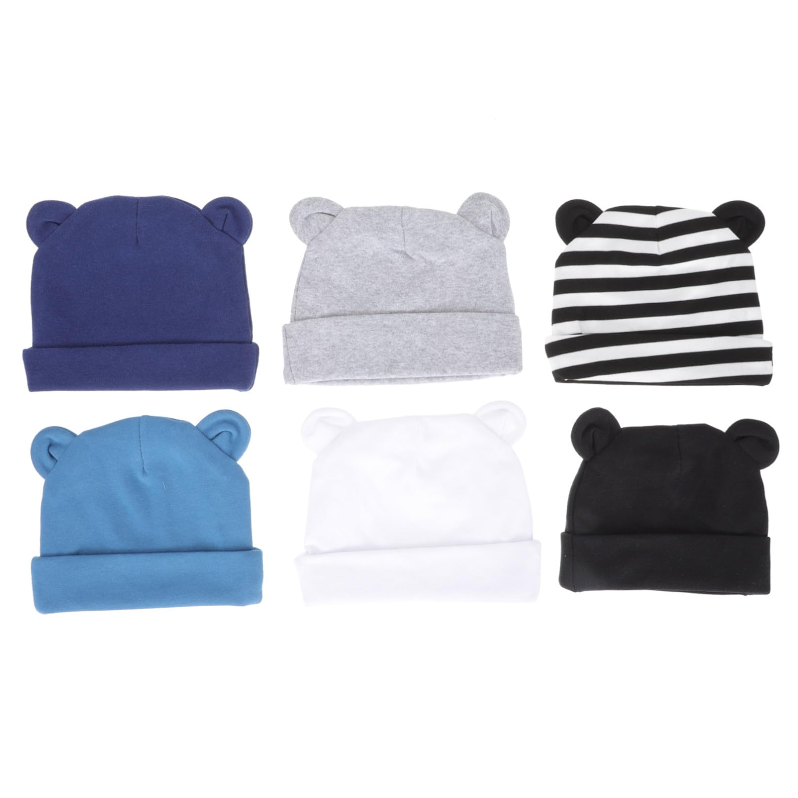 GALPADA 12 STK Fötuskappe Für Kinder Babymützen 0-6 Monate Ohren Babymütze Süße Babymützen Kinderhüte Baby-mütze Hauben Für Kinder Hut Turban Mädchen Neugeboren Baumwolle Absicherungskappe