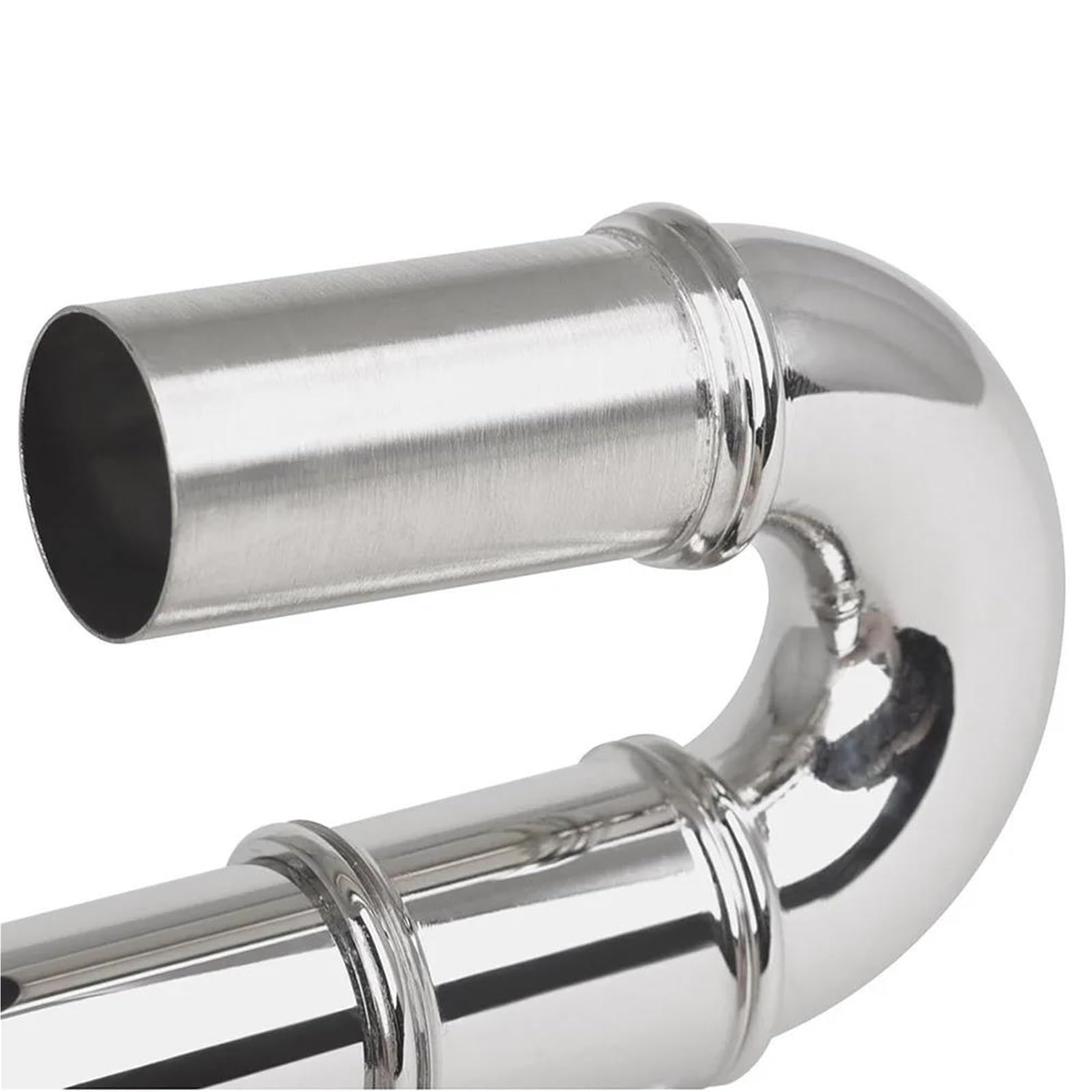 Flauta Principiantes Boquilla de flauta profesional de latón blanco niquelado con curvatura para instrumentos de viento madera adecuada para principiantes