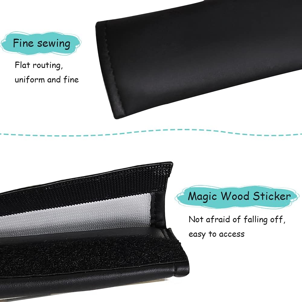 Car Seat Belt Cover Pads,Shoulder Seatbelt Pads Cover,Strap Cover Cushions,Comfortable Driving 2pcs/Set Black